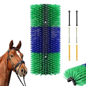 Livestock Scratch Brushes, Cattle Scratcher Brush Horse Brushes Full Massage Grooming Brush Relieve Itching on Back of Livestock Brushes for Horse, Cow, Sheep, Pig(With Screws)